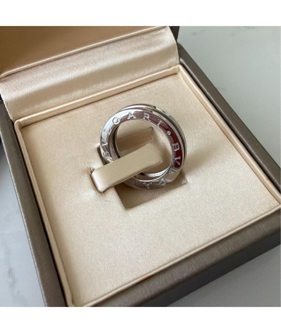 BVLGARI Серебряное кольцо из белого золота, фото 7