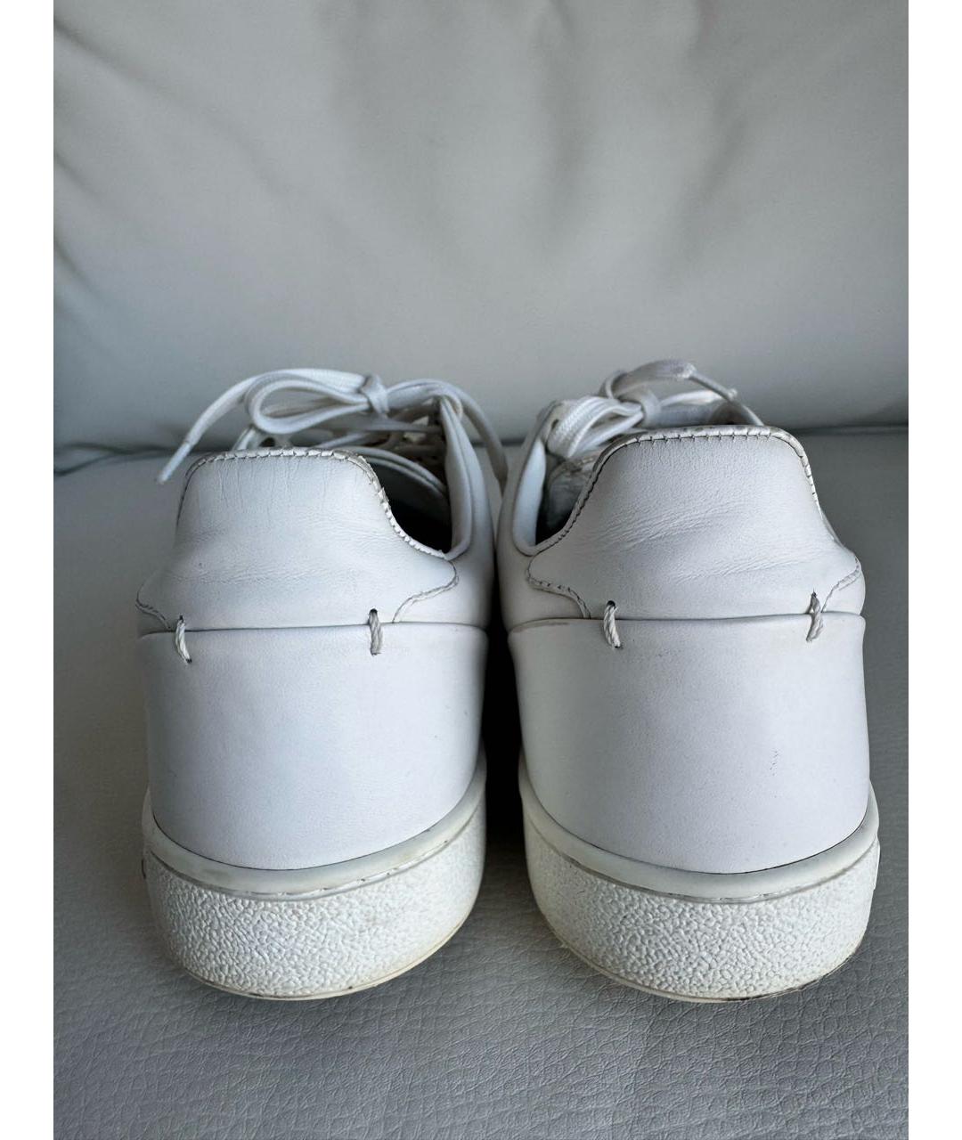 LOUIS VUITTON Белые кожаные кроссовки, фото 4