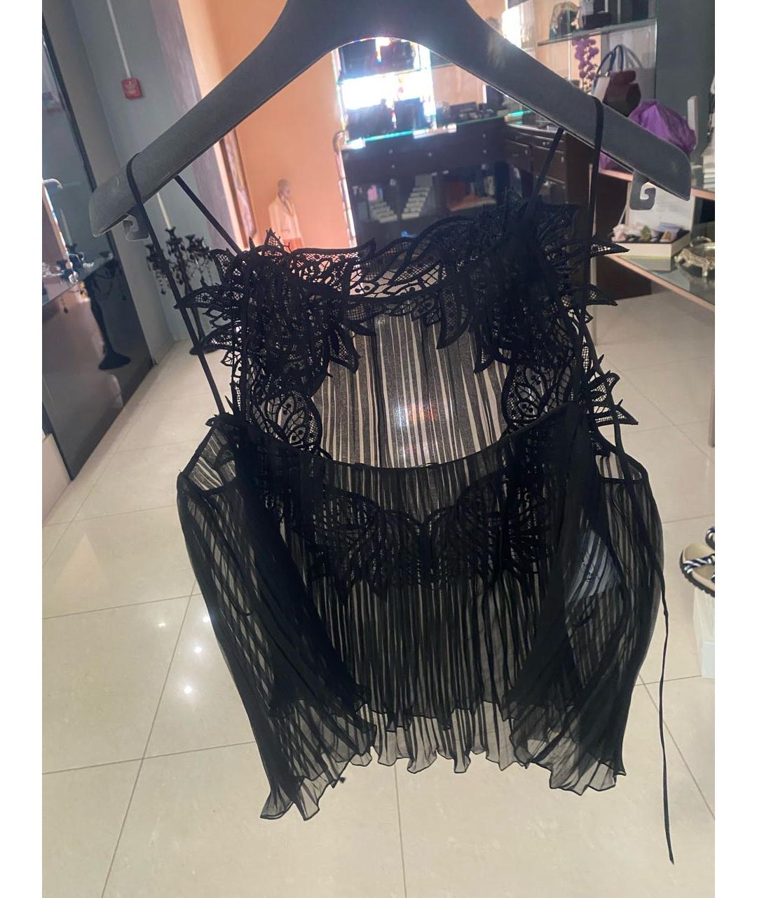 ALBERTA FERRETTI Черная блузы, фото 3