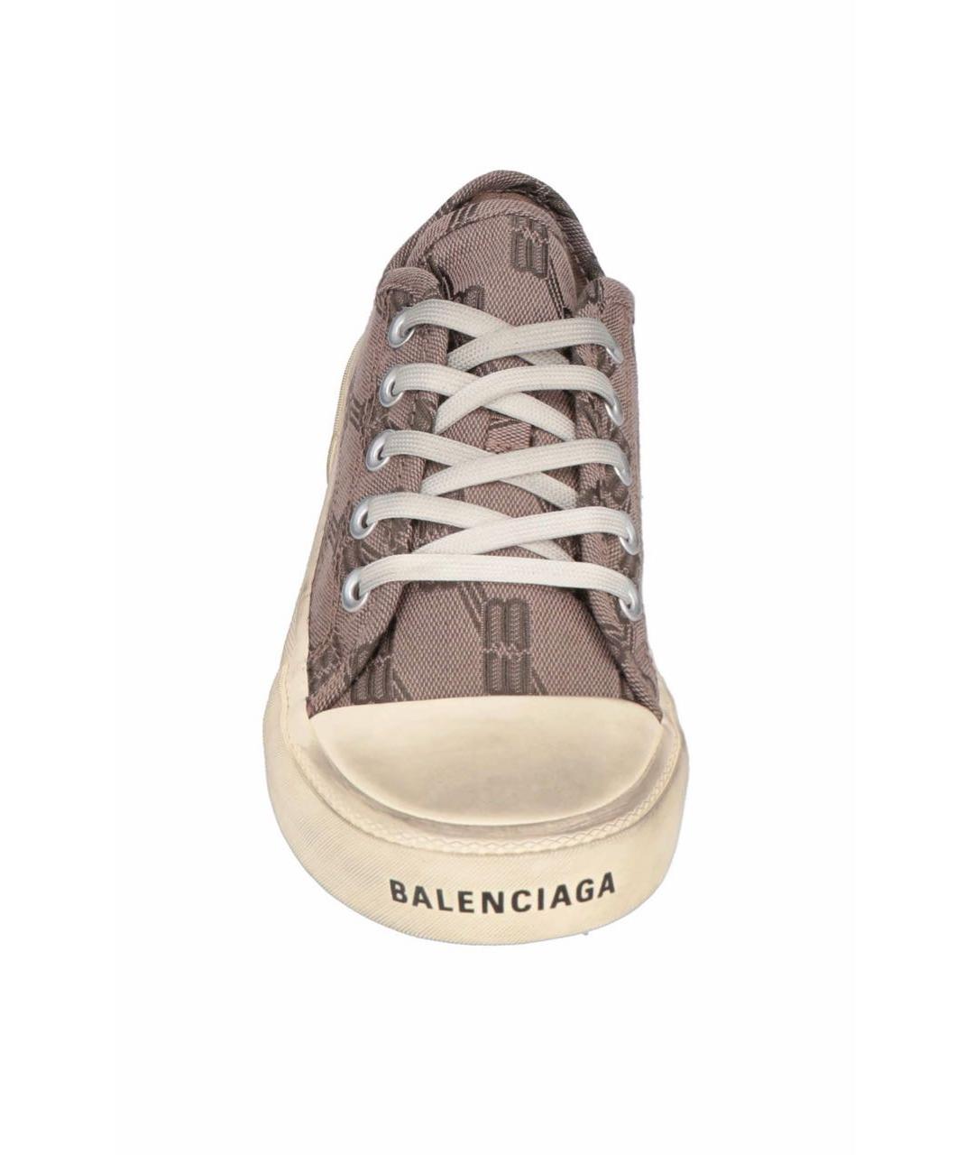 BALENCIAGA Бежевые кеды, фото 4