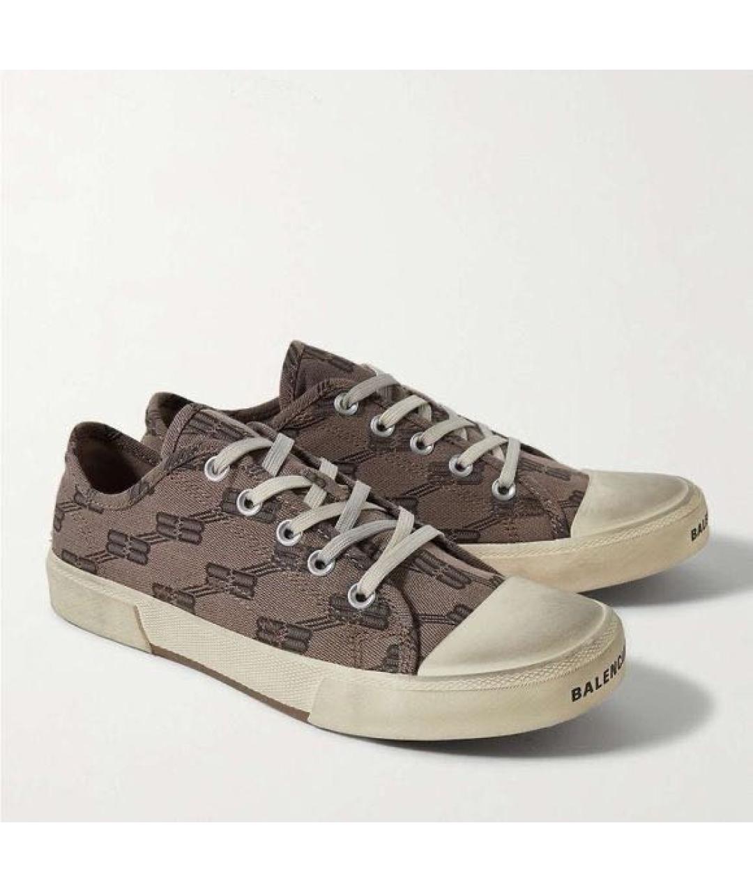 BALENCIAGA Бежевые кеды, фото 3