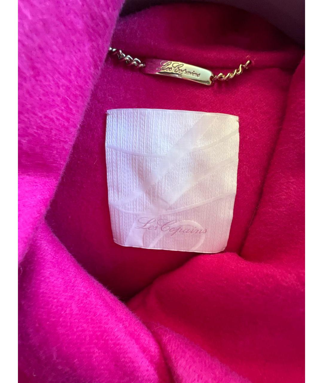 LES COPAINS Фуксия шерстяное пальто, фото 3