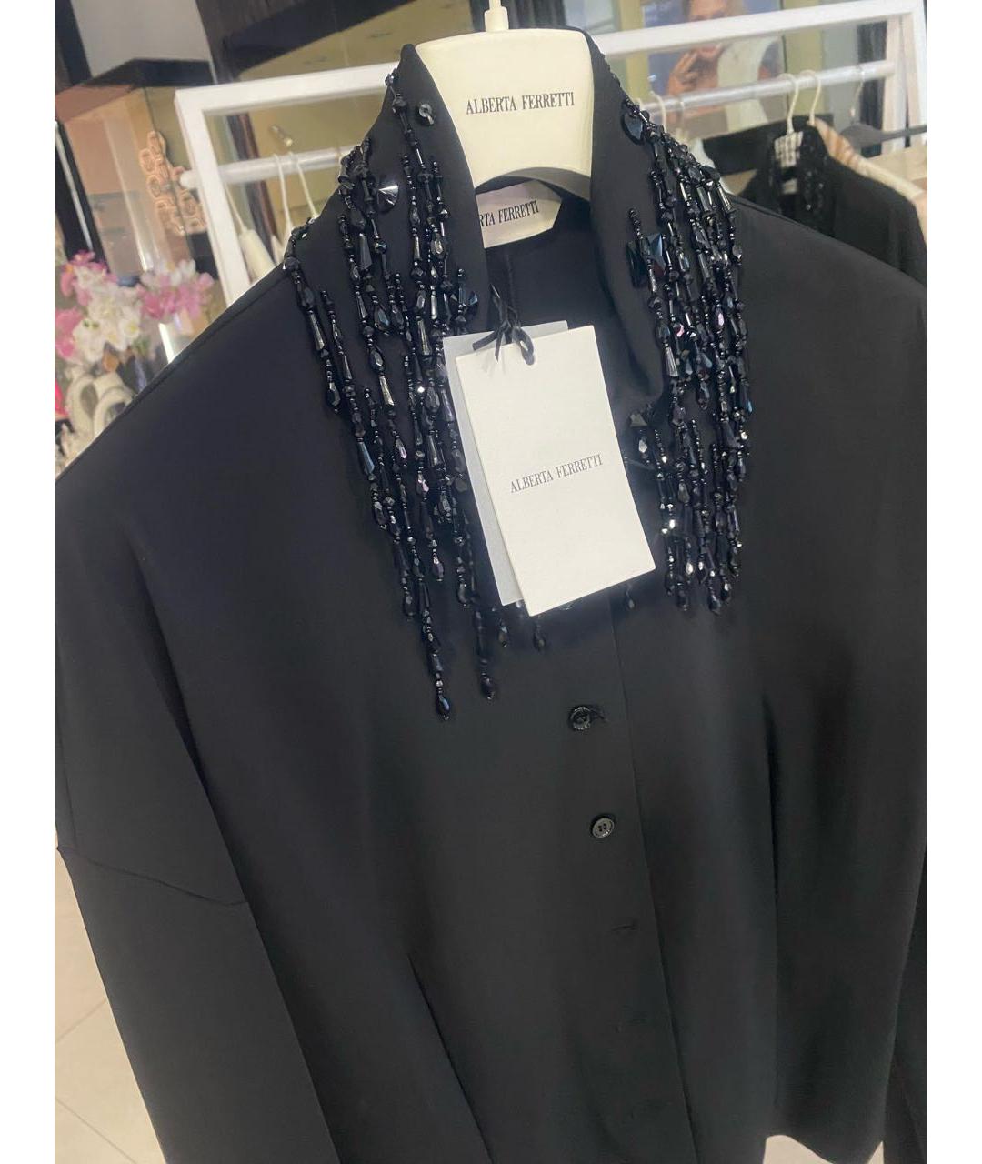 ALBERTA FERRETTI Черная блузы, фото 2