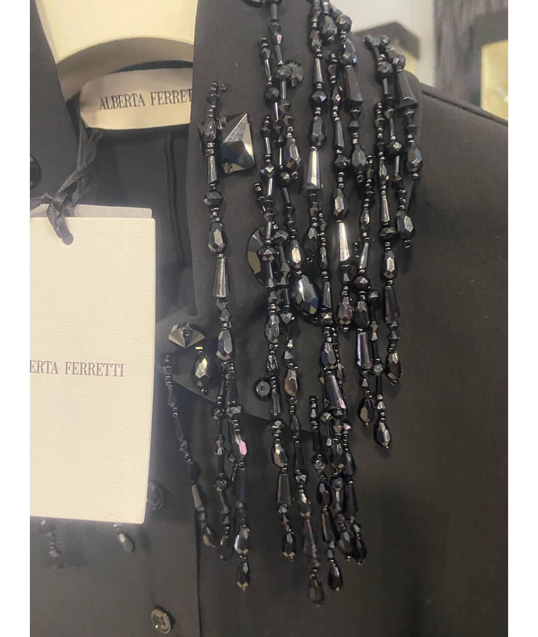 ALBERTA FERRETTI Черная блузы, фото 3