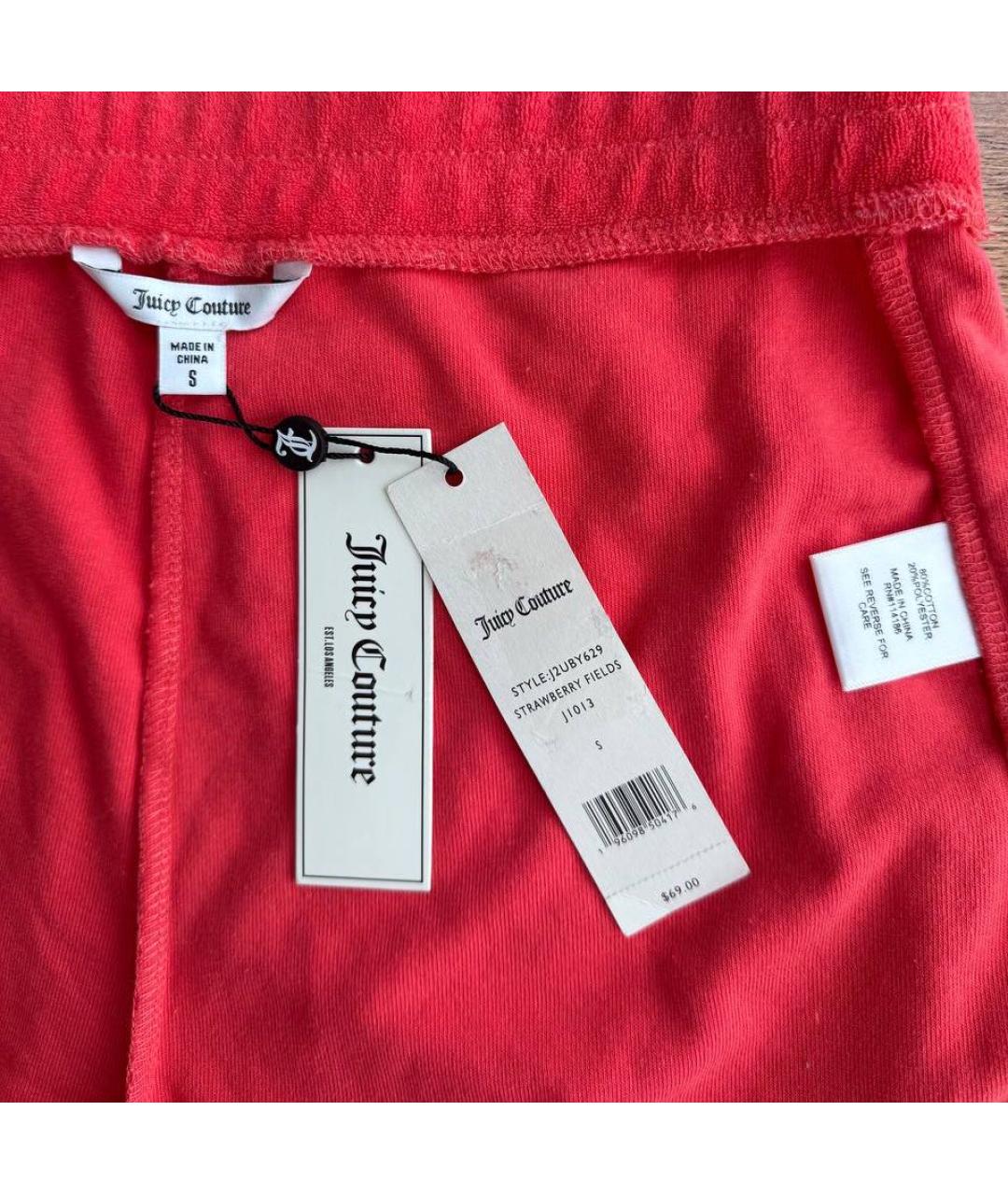 JUICY COUTURE Оранжевое хлопковые шорты, фото 6