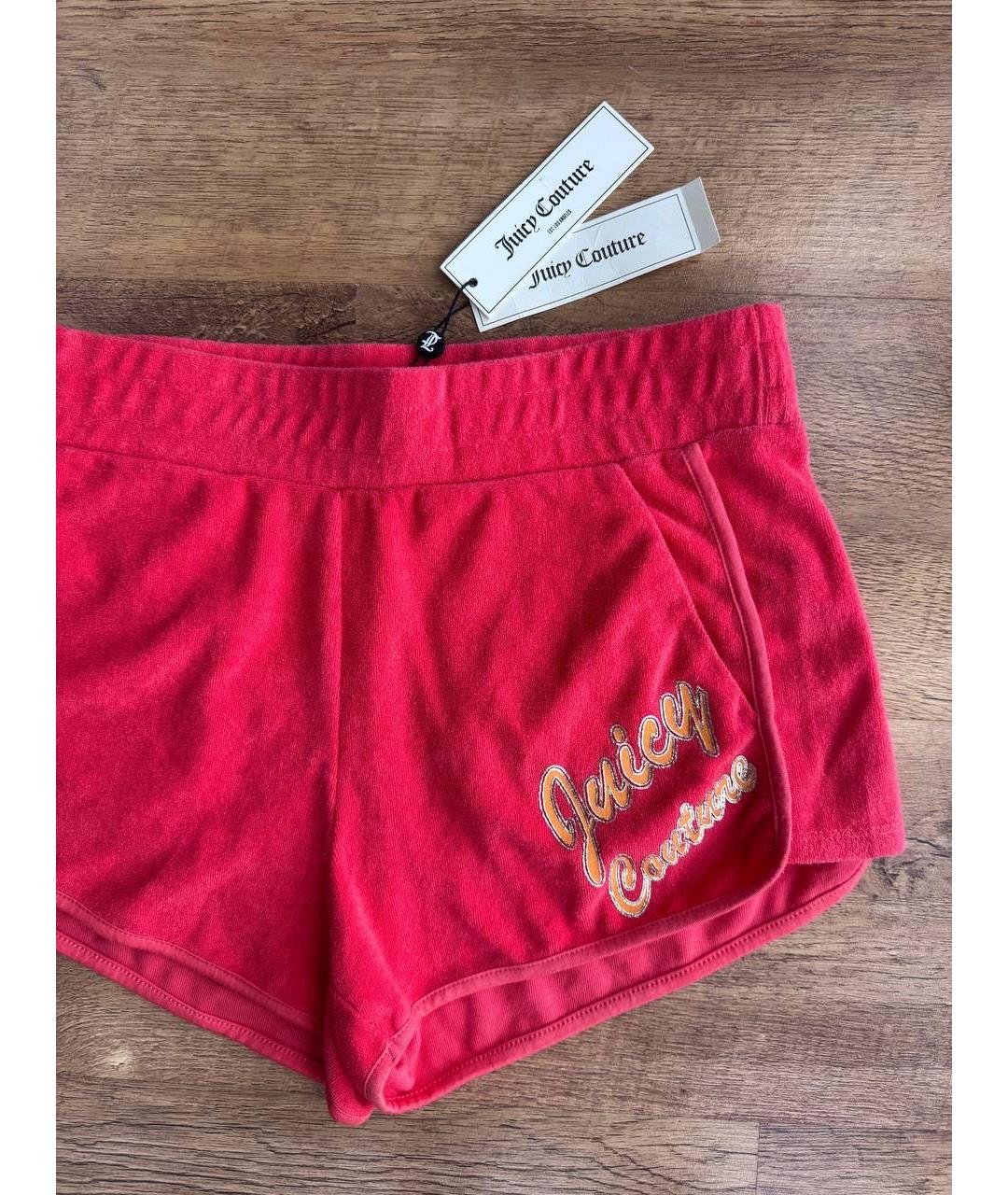 JUICY COUTURE Оранжевое хлопковые шорты, фото 3