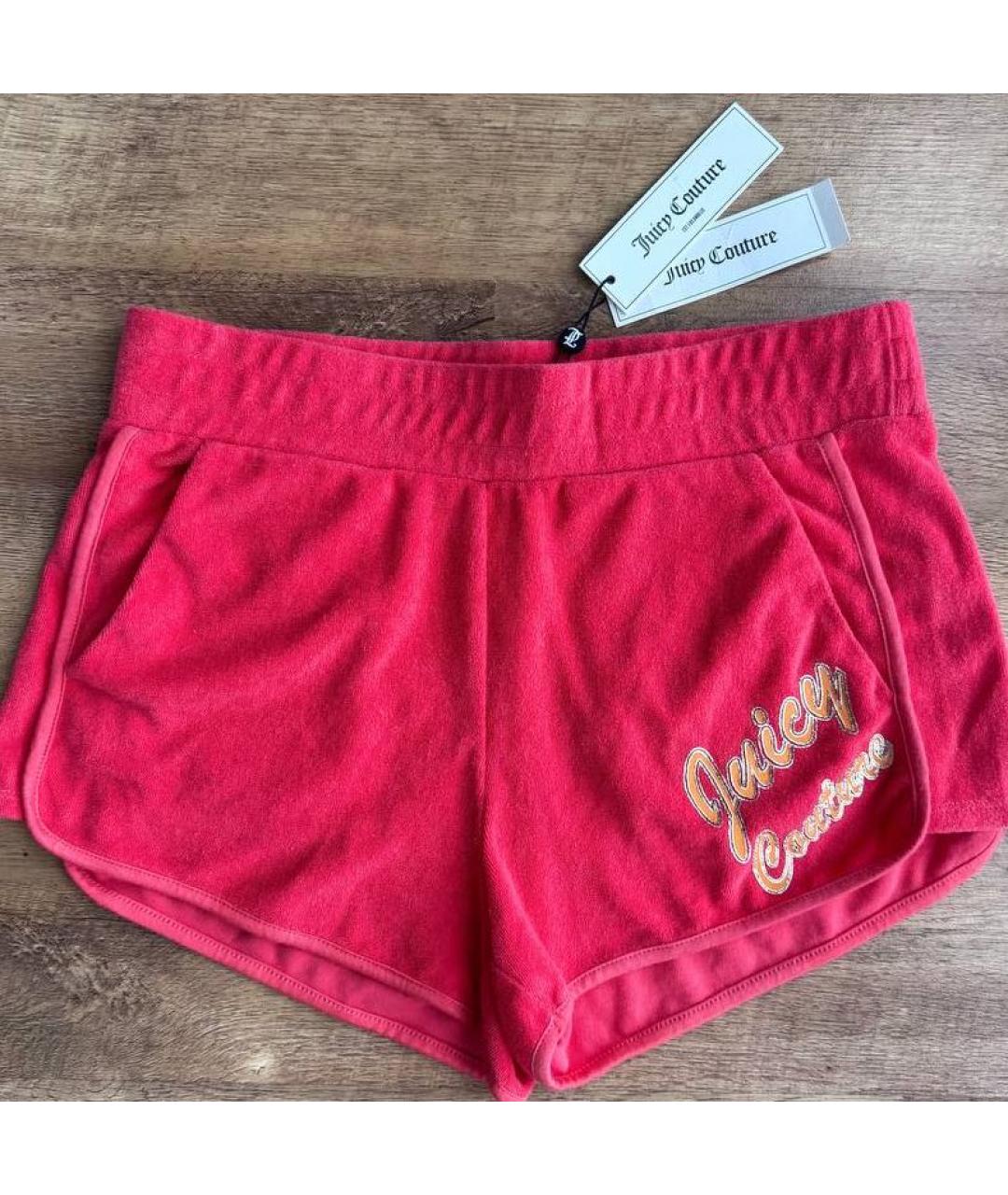 JUICY COUTURE Оранжевое хлопковые шорты, фото 4
