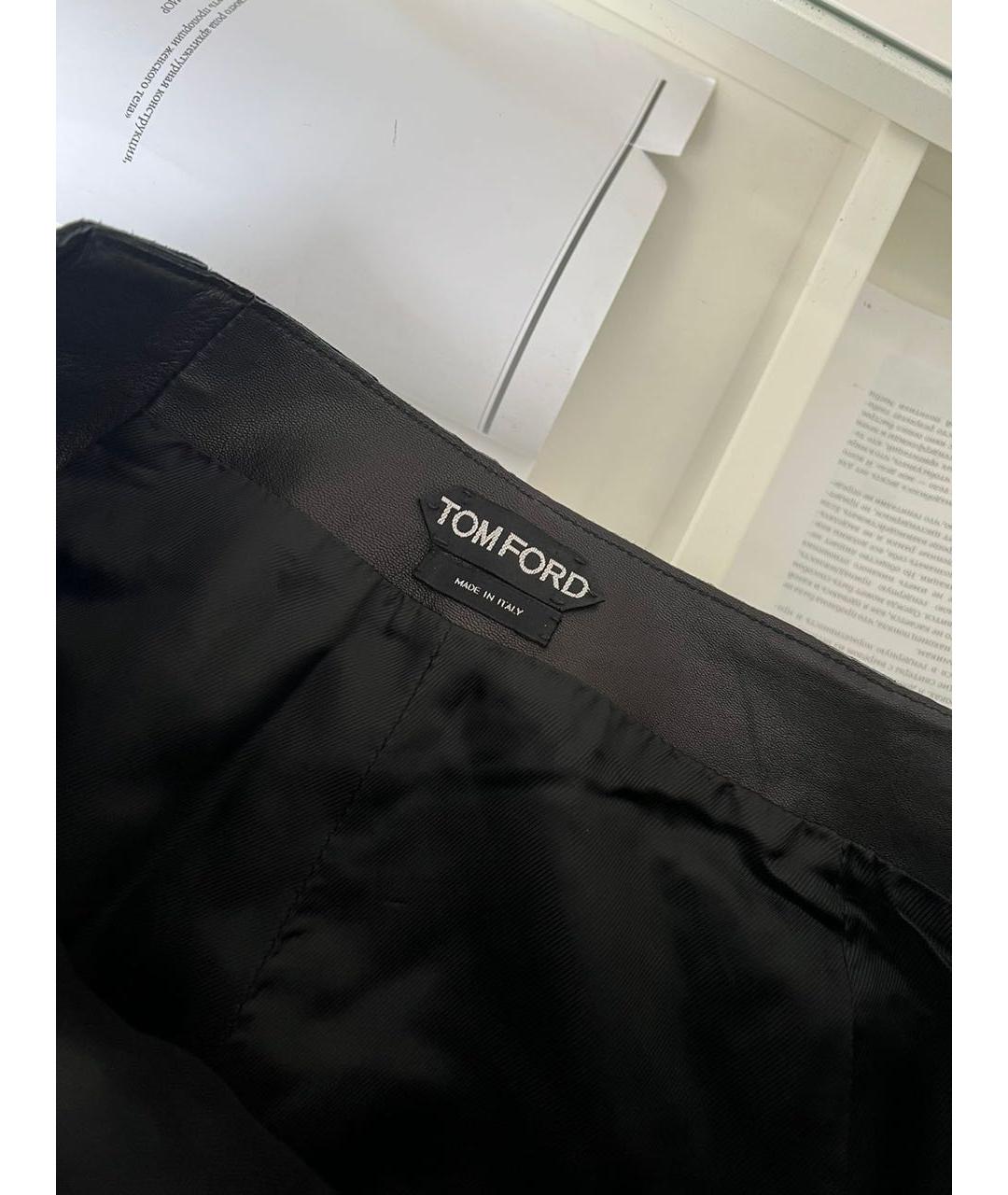 TOM FORD Черная юбка миди, фото 3