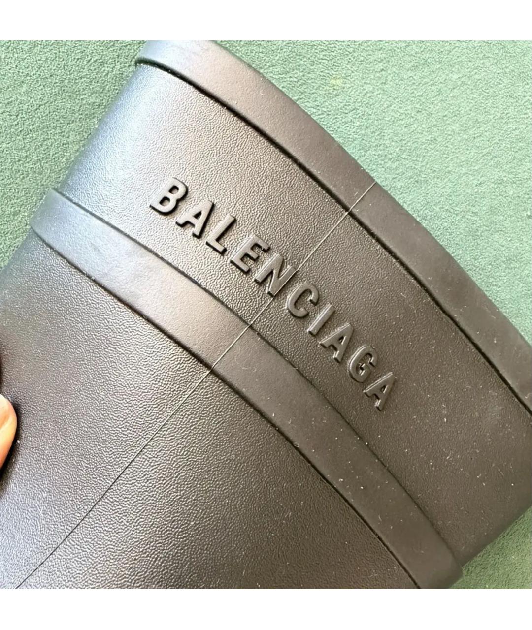 BALENCIAGA Антрацитовые сапоги, фото 3