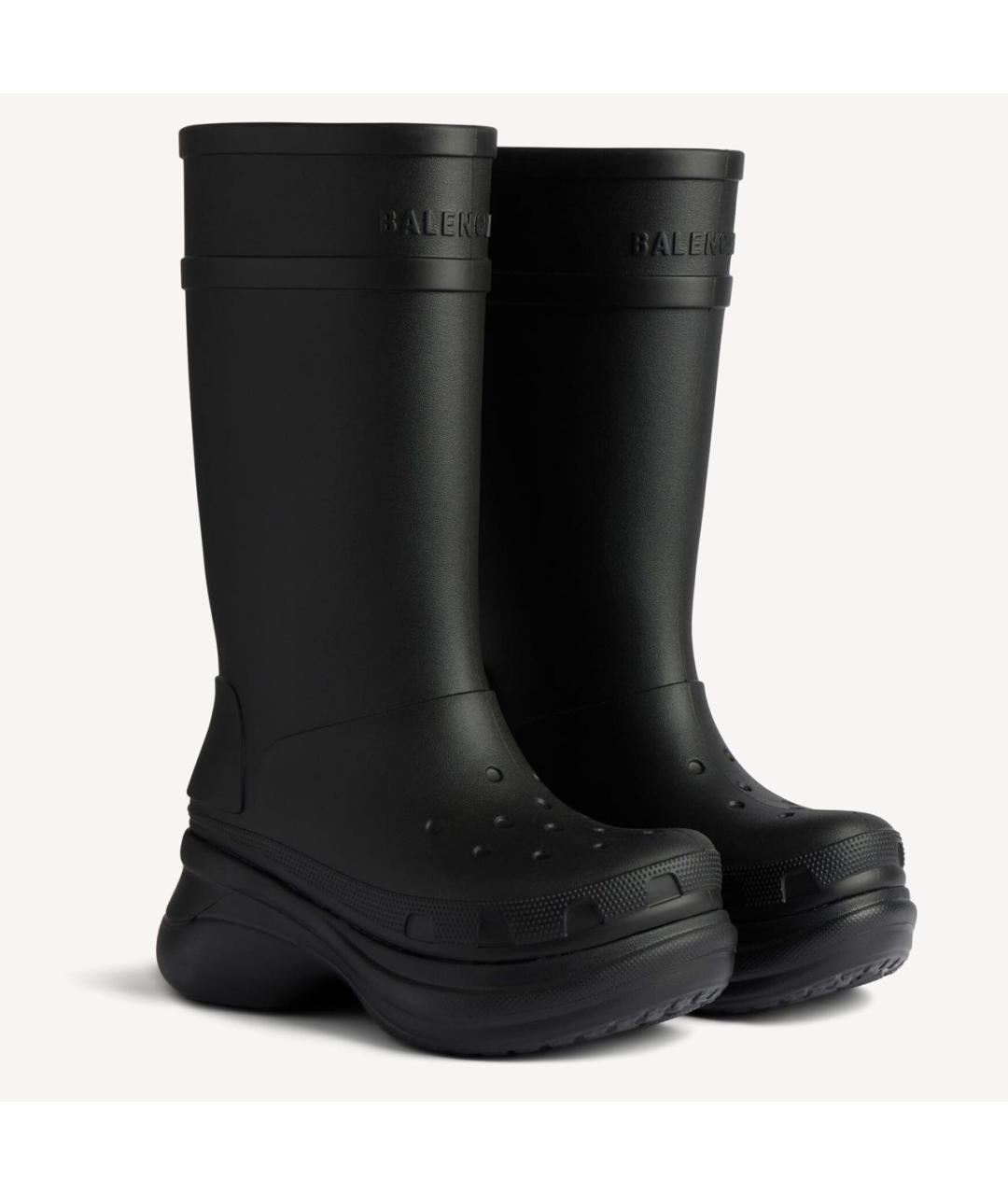 BALENCIAGA Антрацитовые сапоги, фото 1