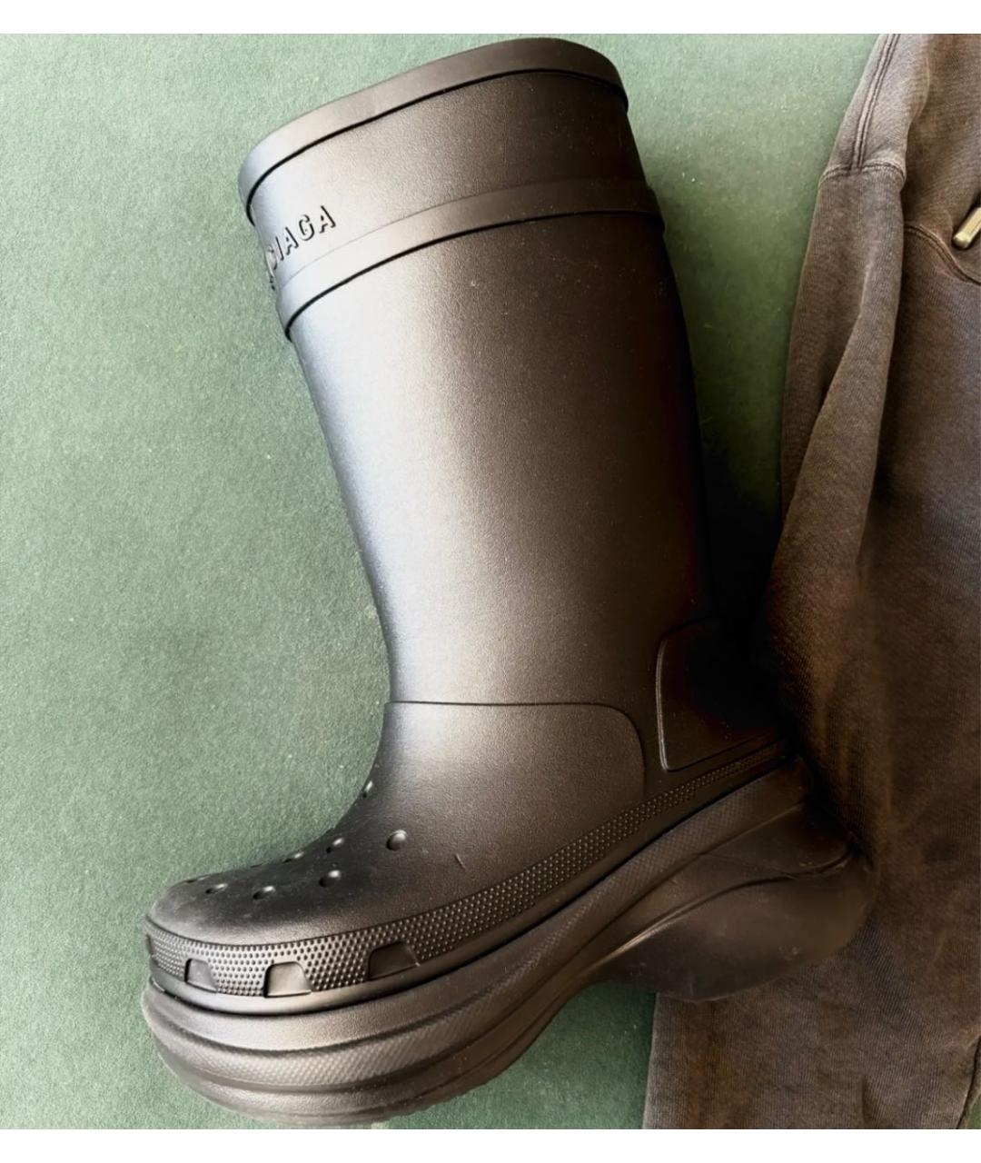 BALENCIAGA Антрацитовые сапоги, фото 2