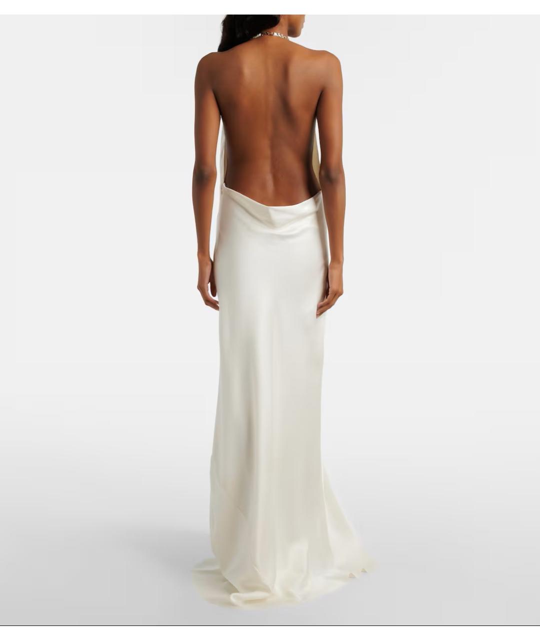 STELLA MCCARTNEY Белое ацетатное вечернее платье, фото 3