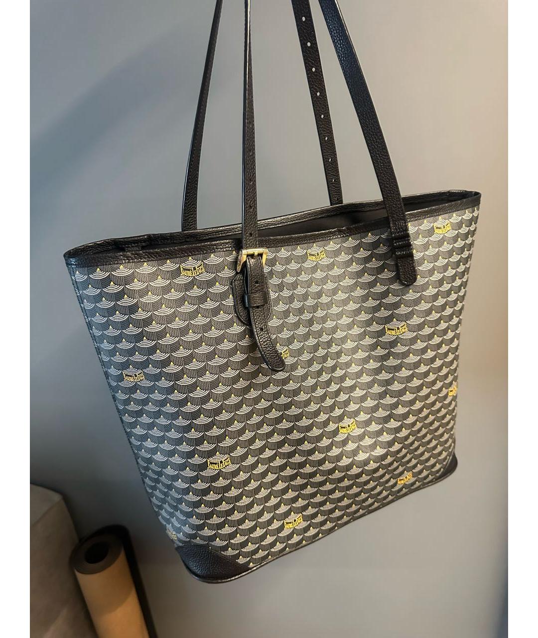 GOYARD Черная кожаная сумка тоут, фото 2