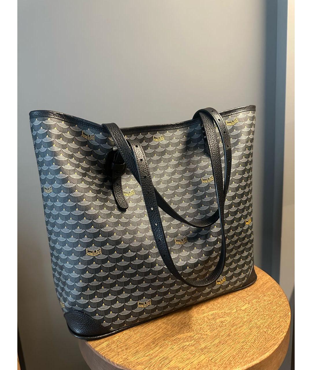 GOYARD Черная кожаная сумка тоут, фото 9