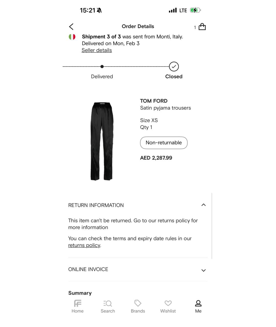 TOM FORD Черные шелковые прямые брюки, фото 4