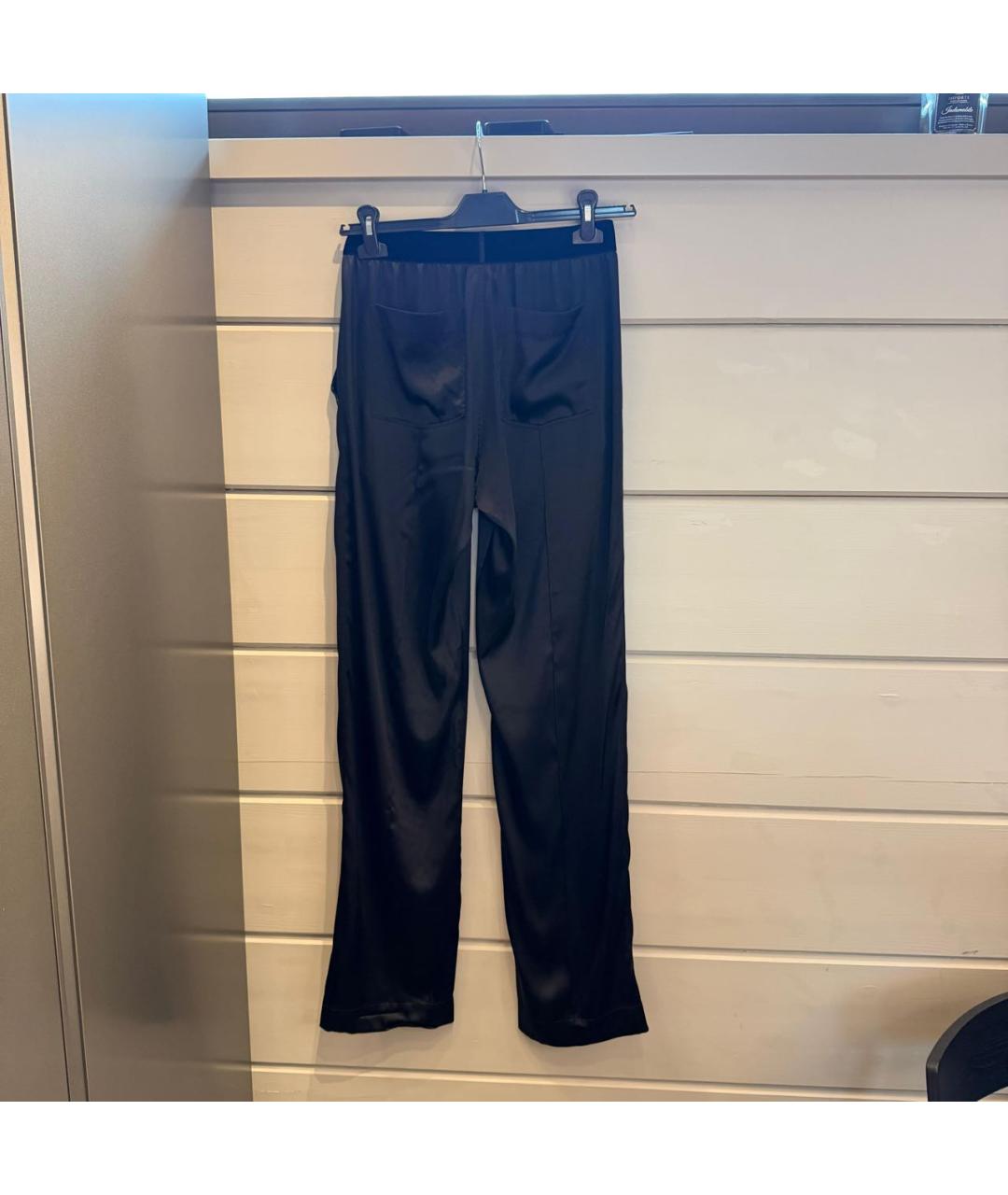 TOM FORD Черные шелковые прямые брюки, фото 2