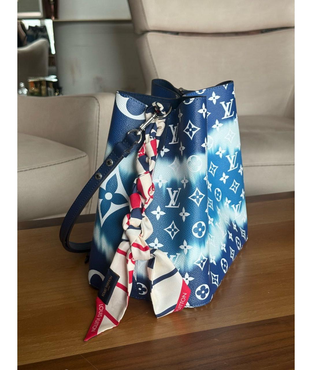 LOUIS VUITTON Синяя сумка через плечо, фото 4