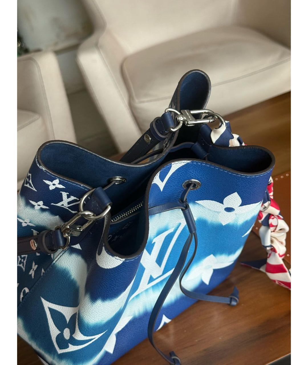 LOUIS VUITTON Синяя сумка через плечо, фото 6