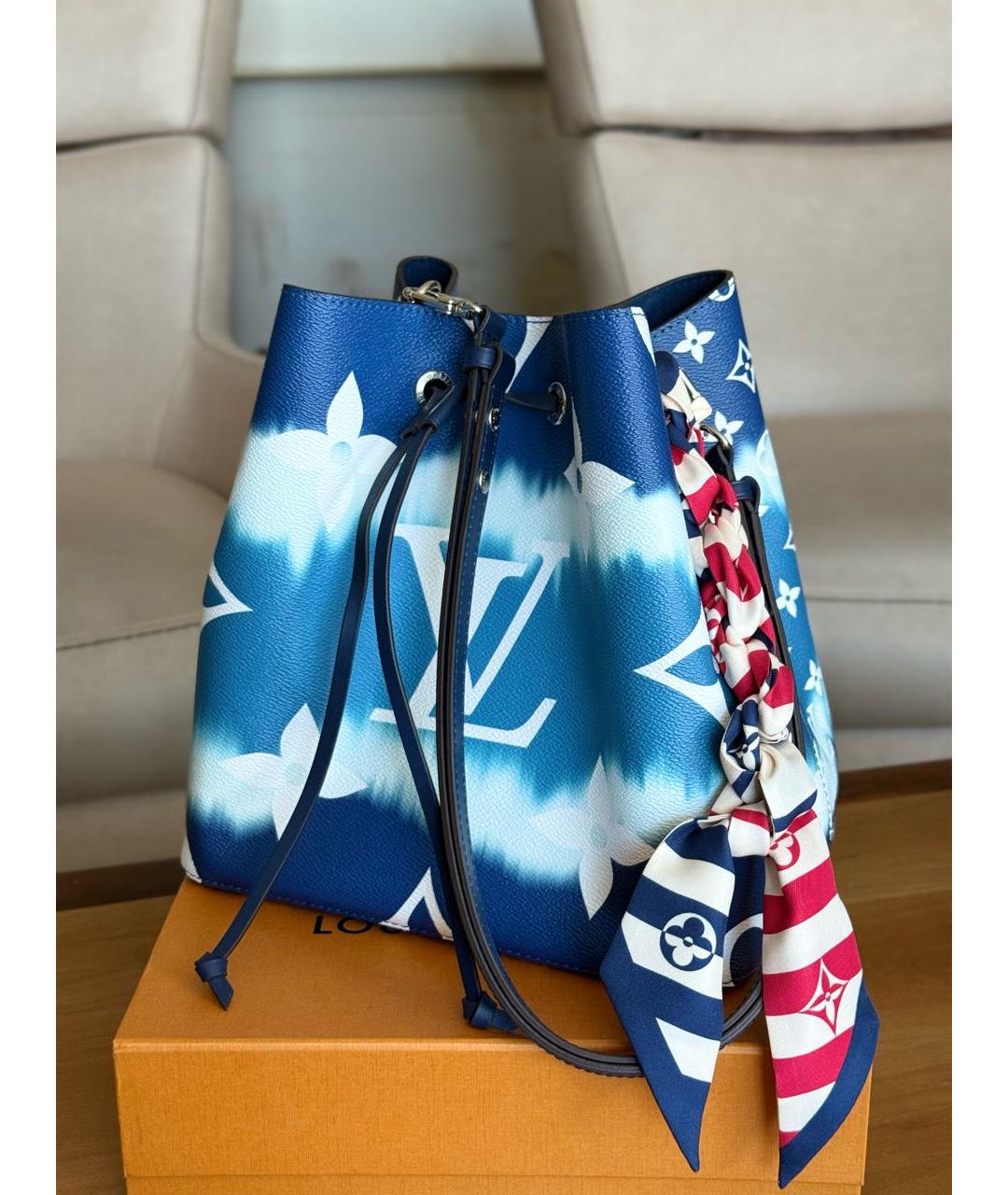 LOUIS VUITTON Синяя сумка через плечо, фото 2