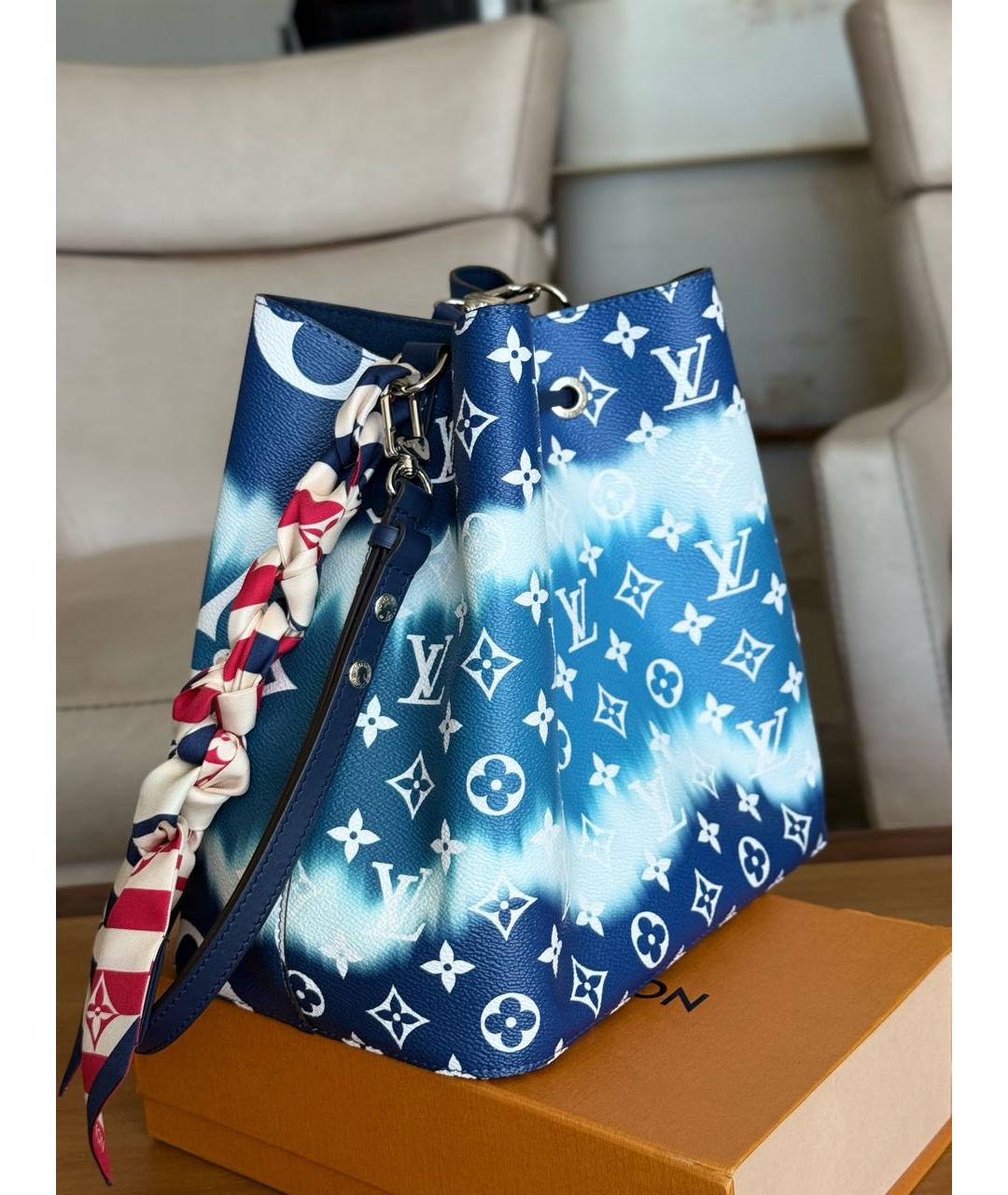 LOUIS VUITTON Синяя сумка через плечо, фото 4
