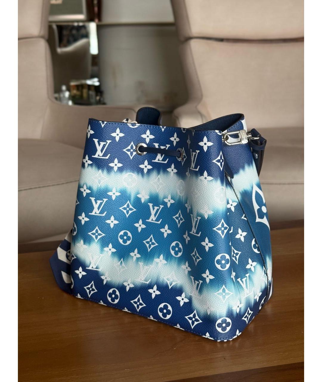 LOUIS VUITTON Синяя сумка через плечо, фото 3