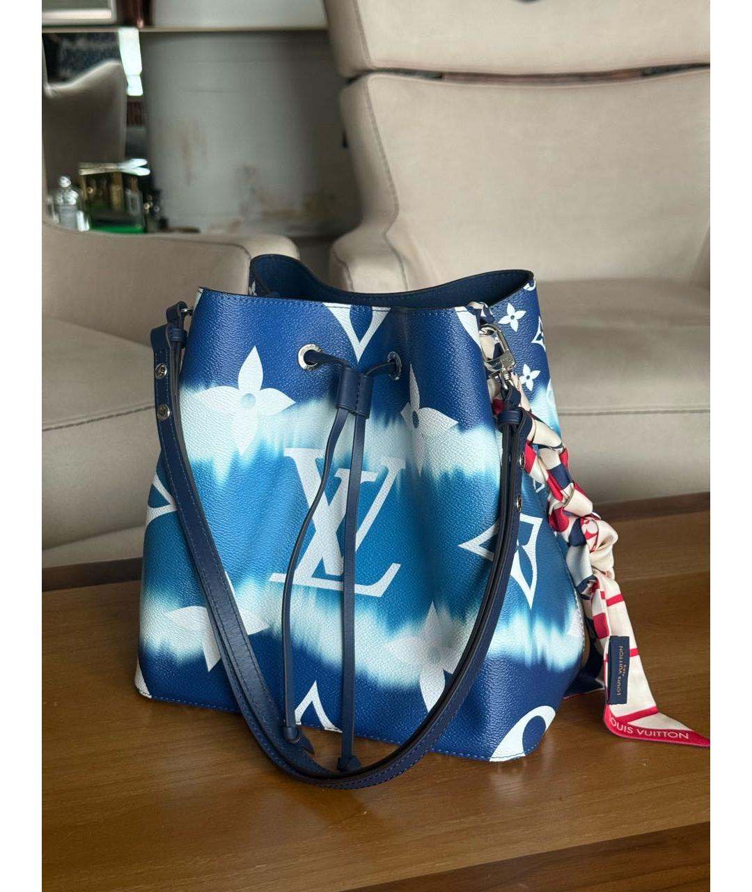 LOUIS VUITTON Синяя сумка через плечо, фото 2