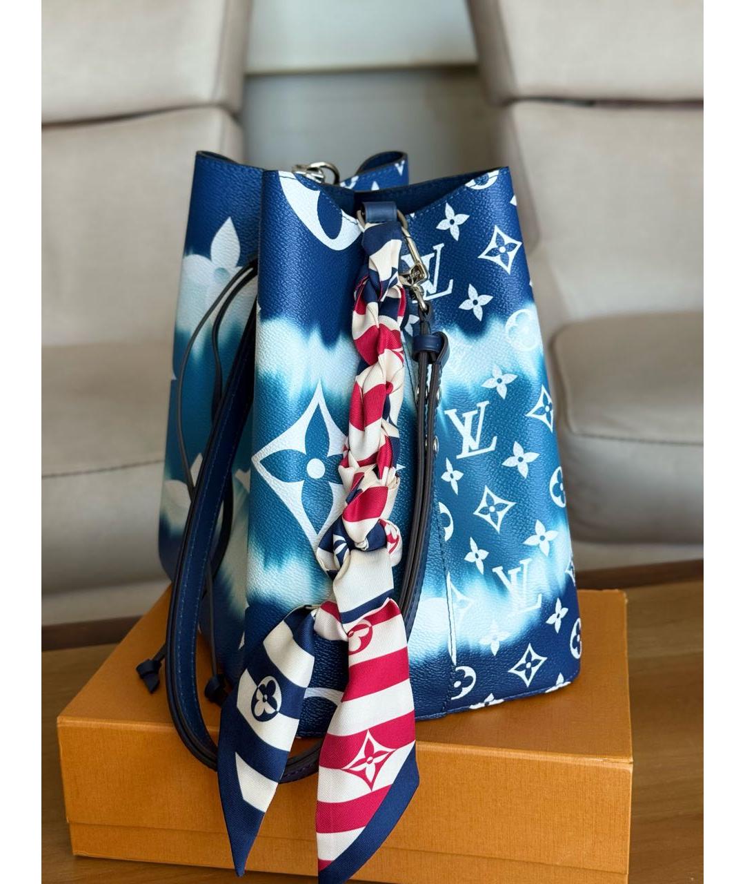 LOUIS VUITTON Синяя сумка через плечо, фото 3