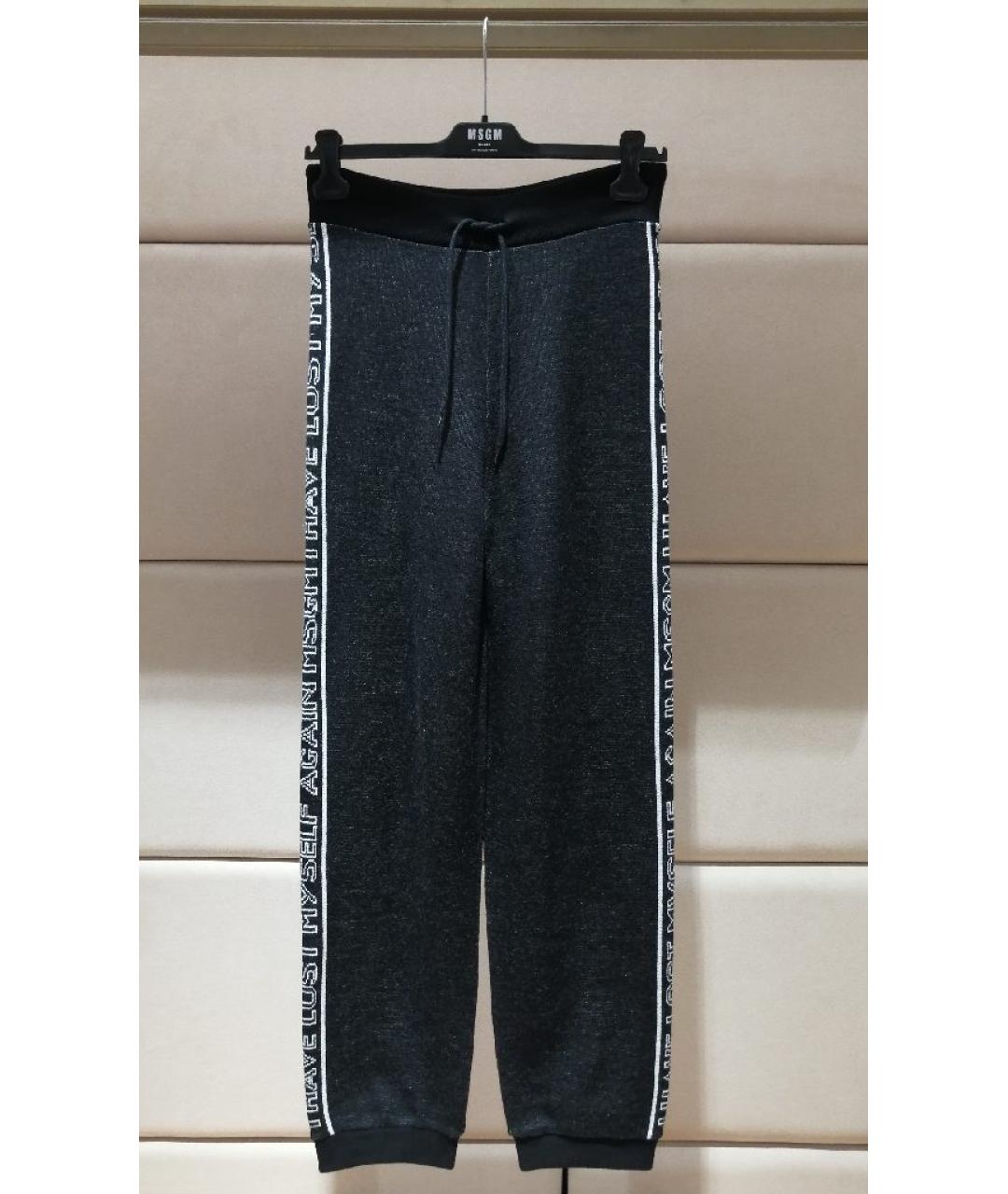 MSGM Черные спортивные брюки и шорты, фото 3