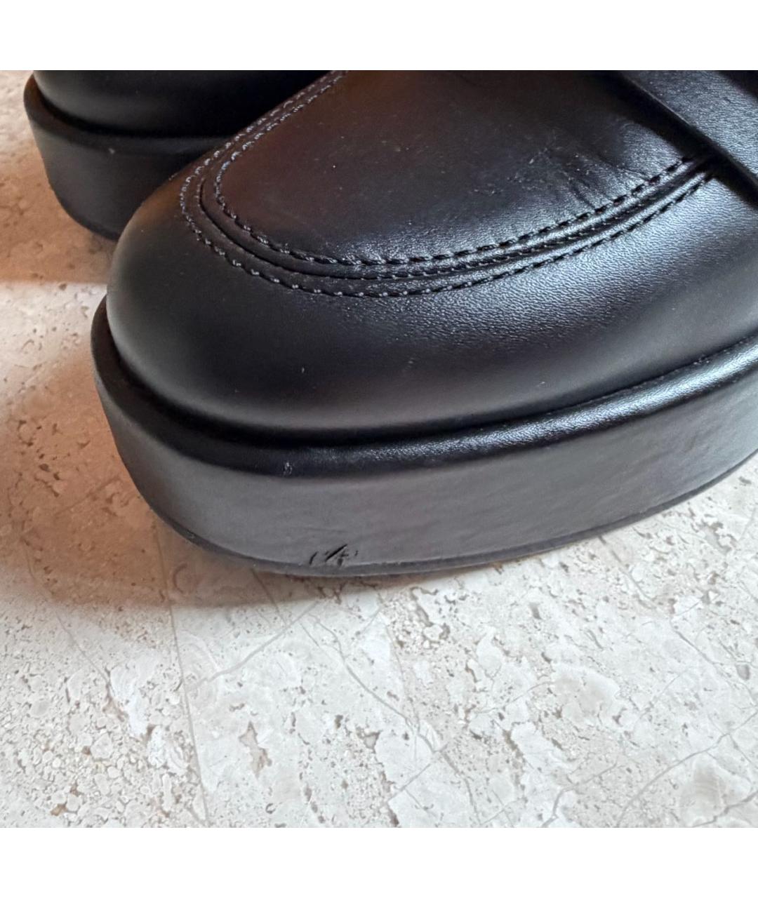 CHANEL Черные кожаные лоферы, фото 8
