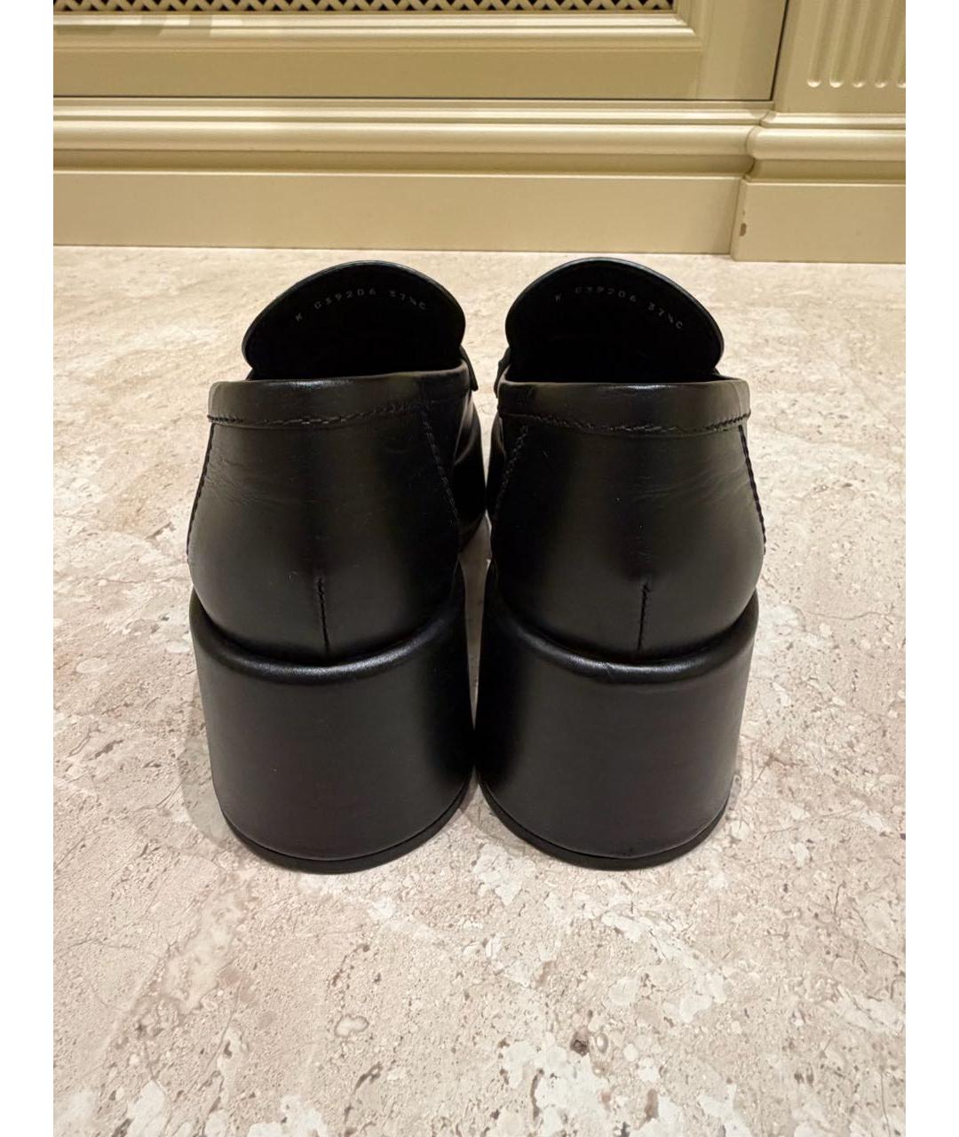 CHANEL Черные кожаные лоферы, фото 6