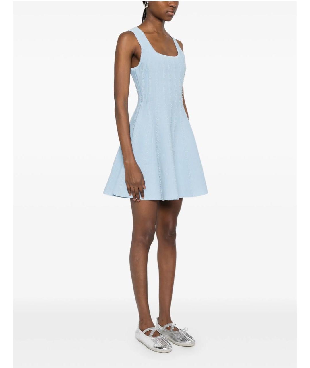 SANDRO Голубое повседневное платье, фото 2