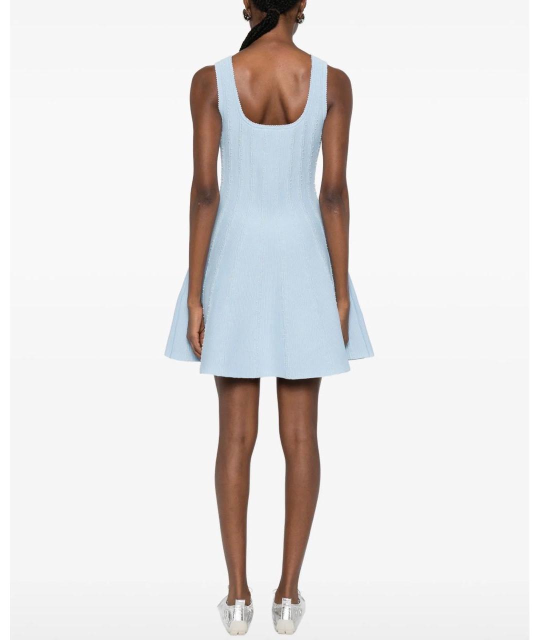 SANDRO Голубое повседневное платье, фото 3