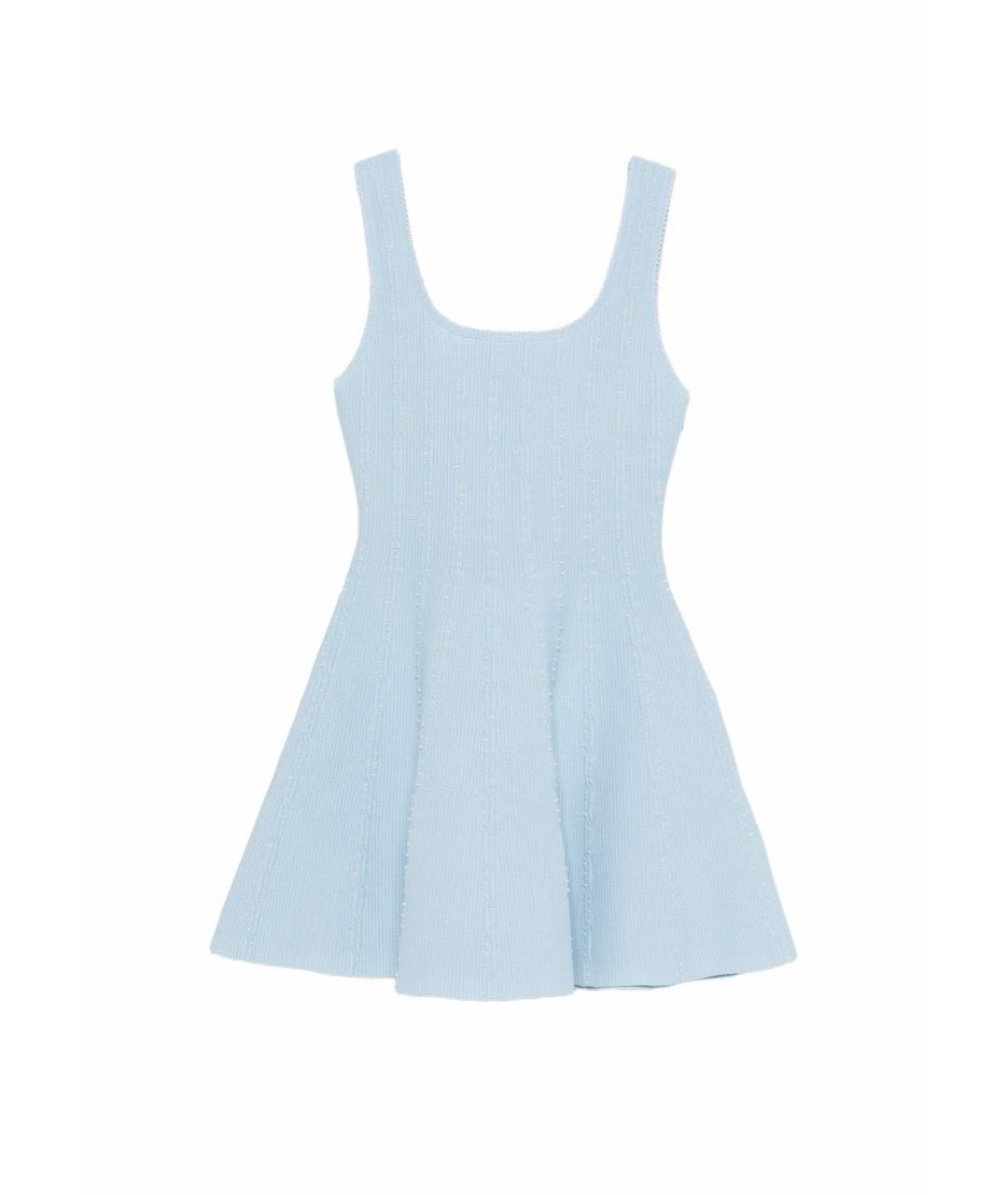 SANDRO Голубое повседневное платье, фото 5