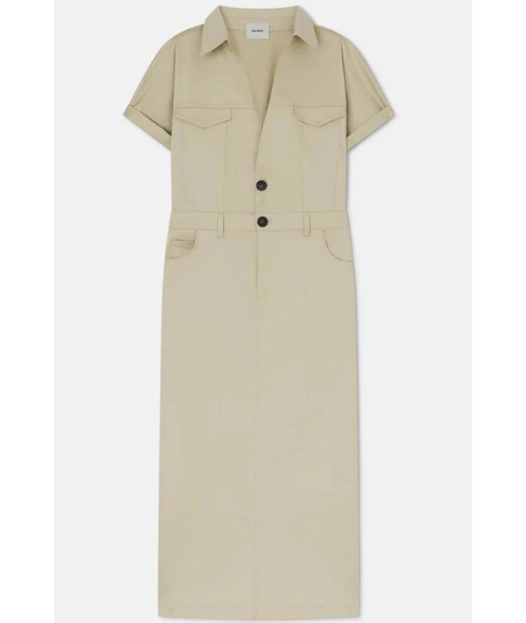 HALFBOY Бежевое повседневное платье, фото 8