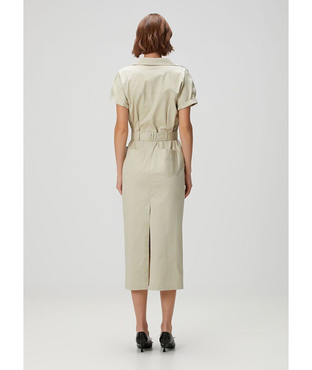 HALFBOY Бежевое повседневное платье, фото 7