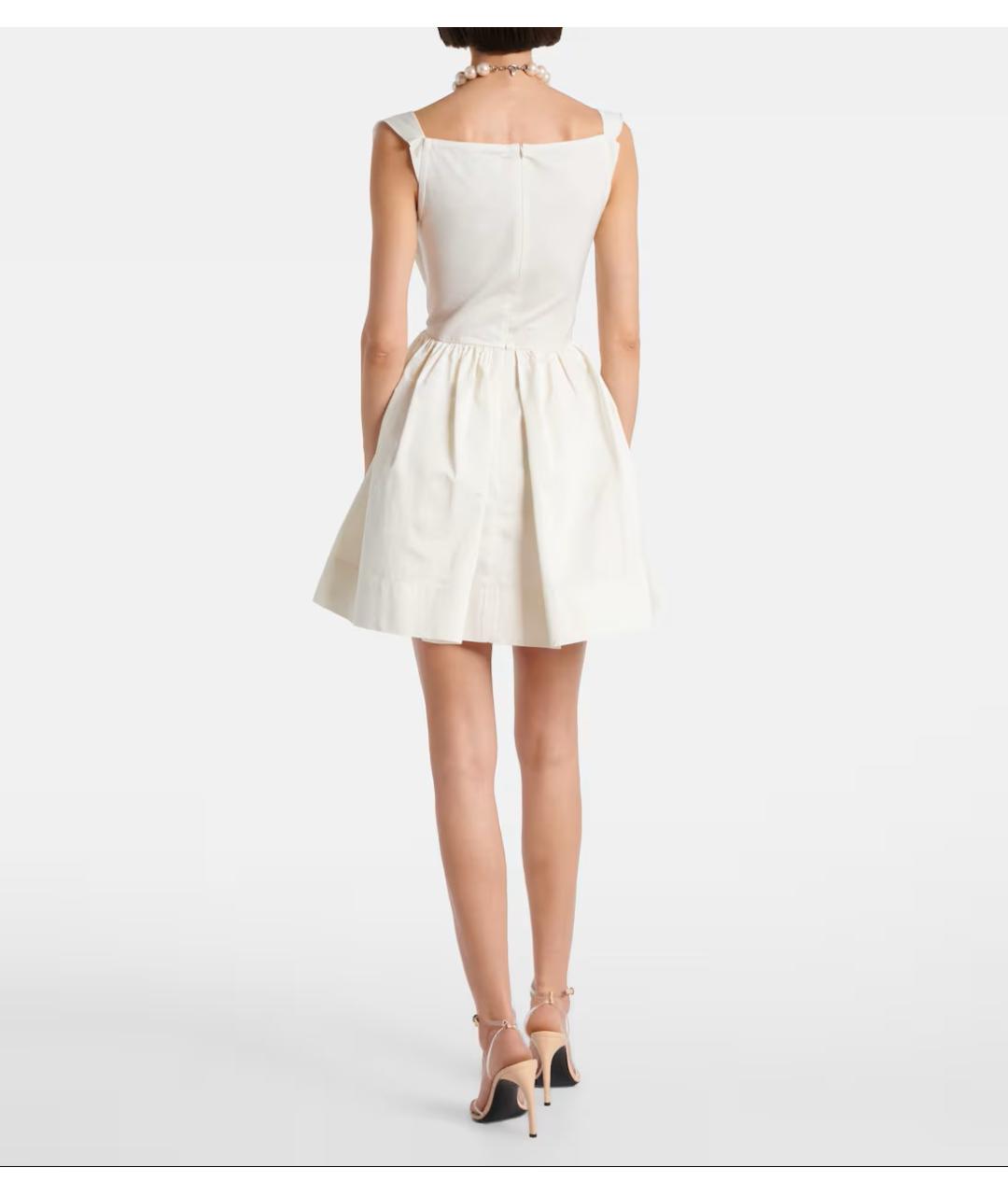 VIVIENNE WESTWOOD Белое полиэстеровое коктейльное платье, фото 3