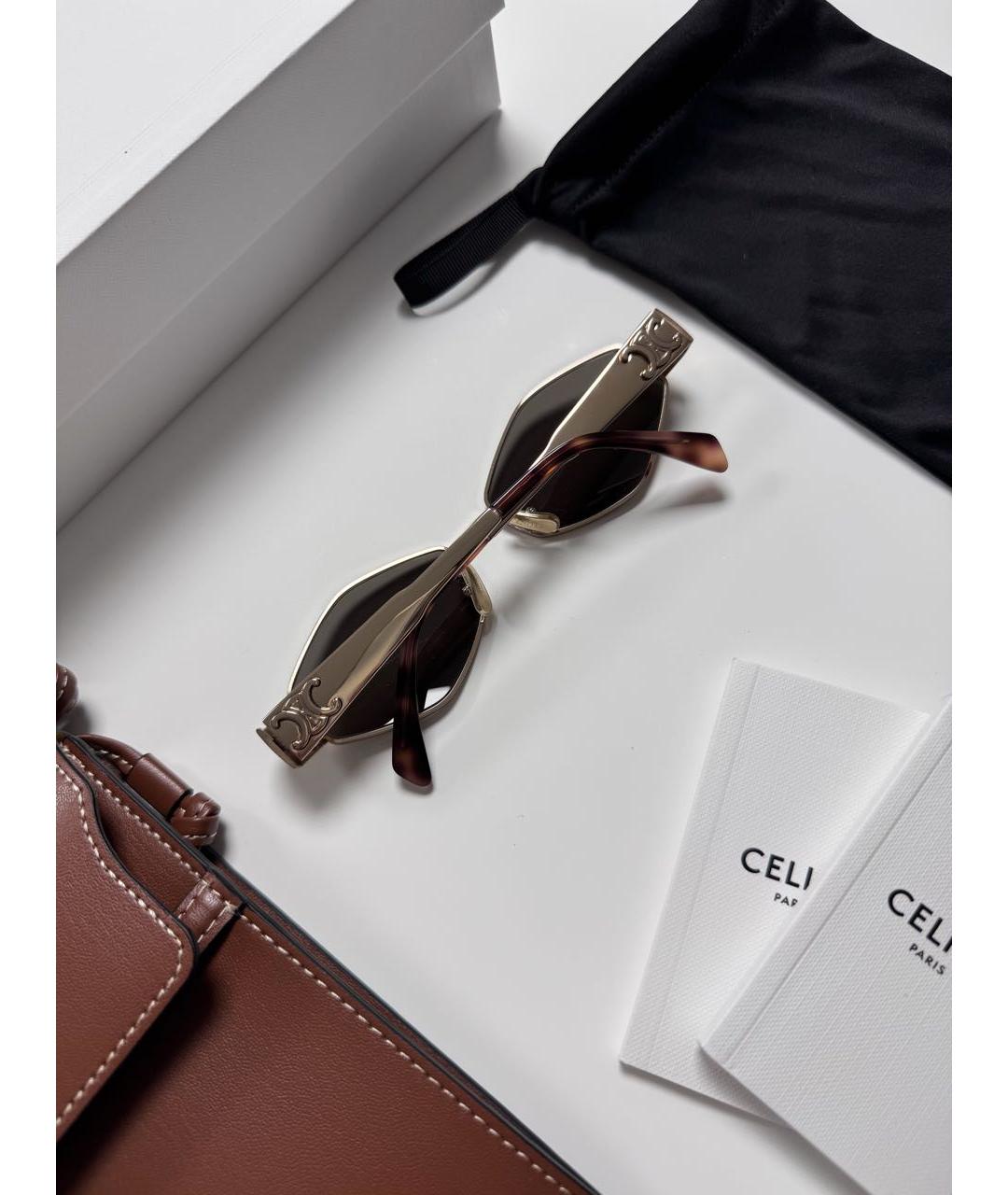 CELINE Металлические солнцезащитные очки, фото 5