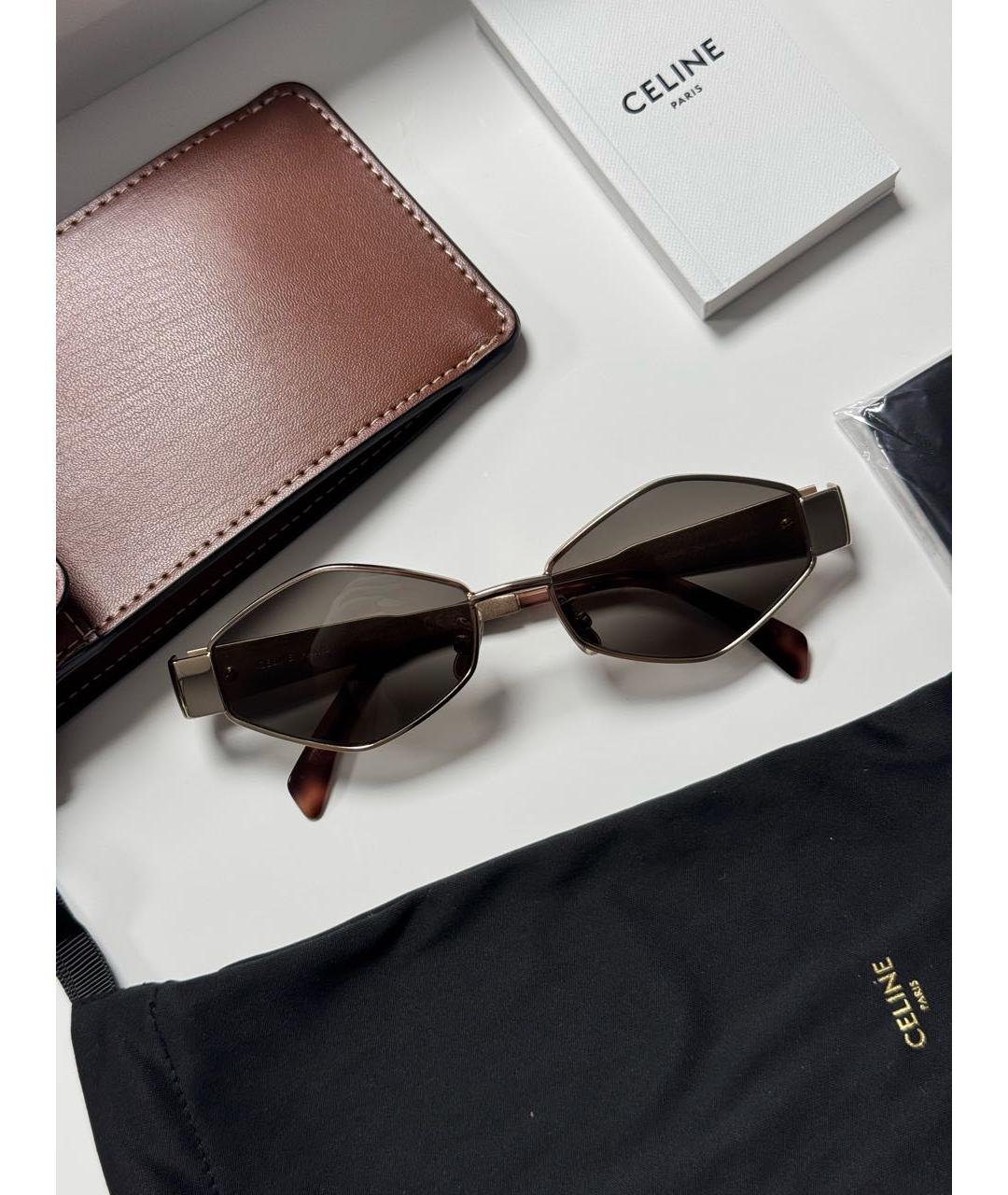 CELINE Металлические солнцезащитные очки, фото 5
