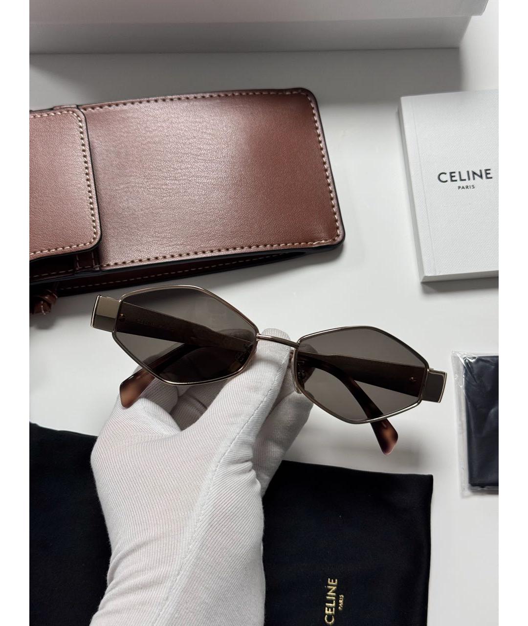 CELINE Металлические солнцезащитные очки, фото 6