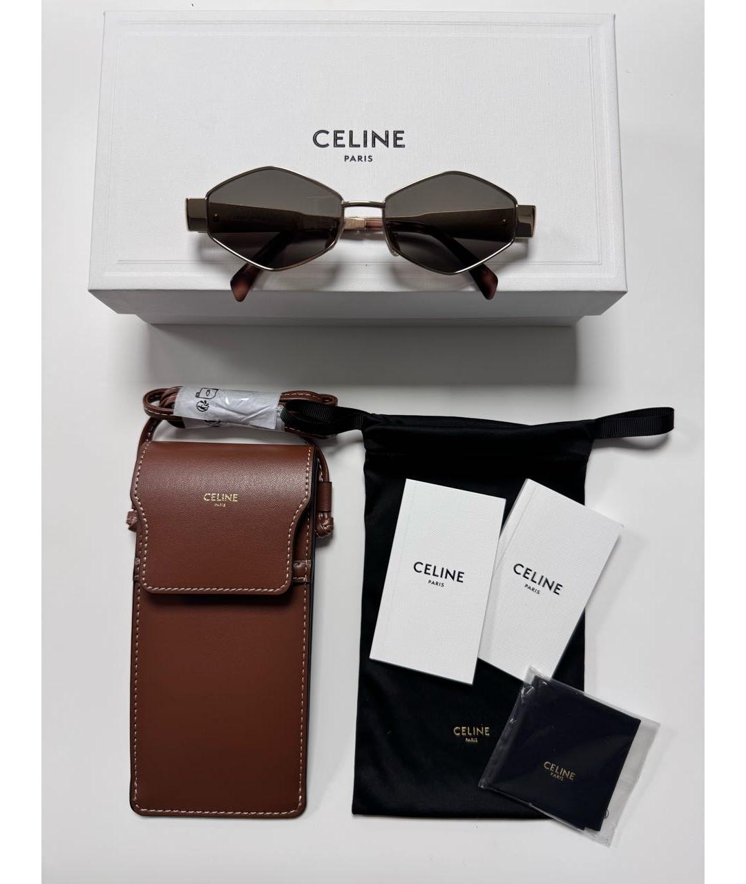 CELINE Металлические солнцезащитные очки, фото 4