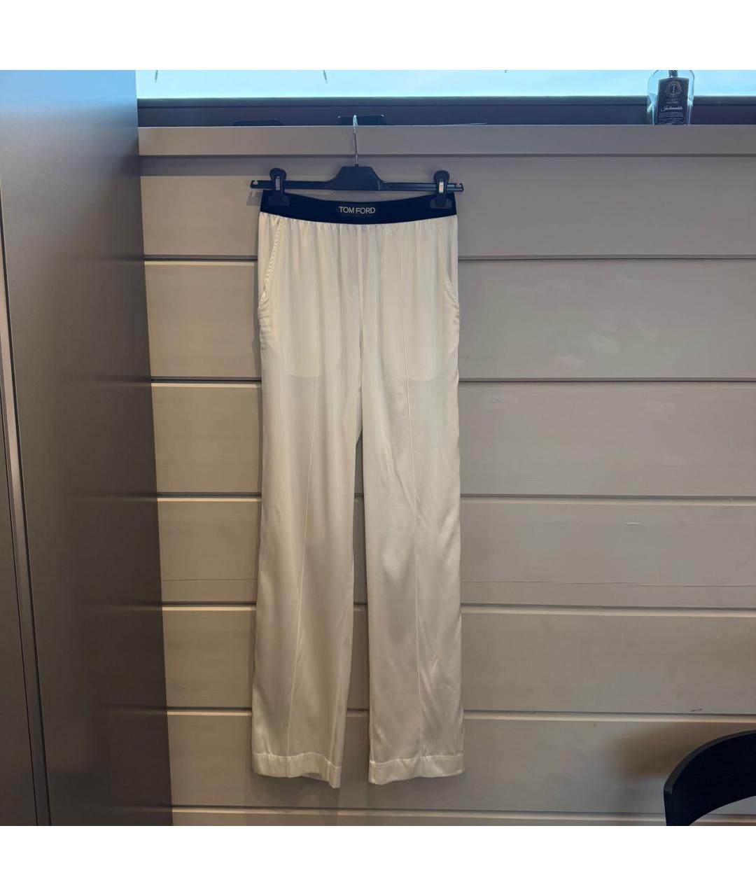 TOM FORD Белые прямые брюки, фото 5