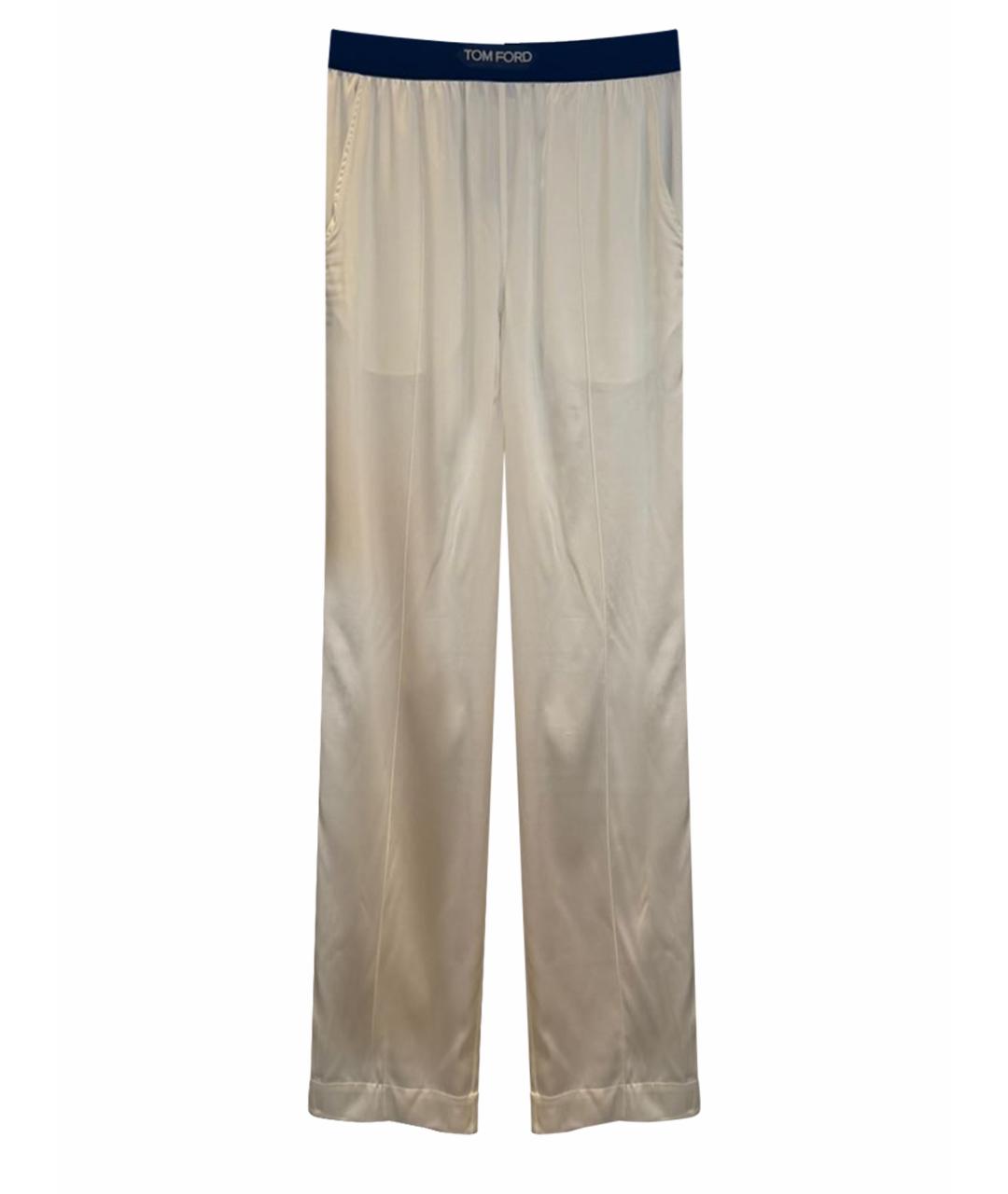 TOM FORD Белые прямые брюки, фото 1