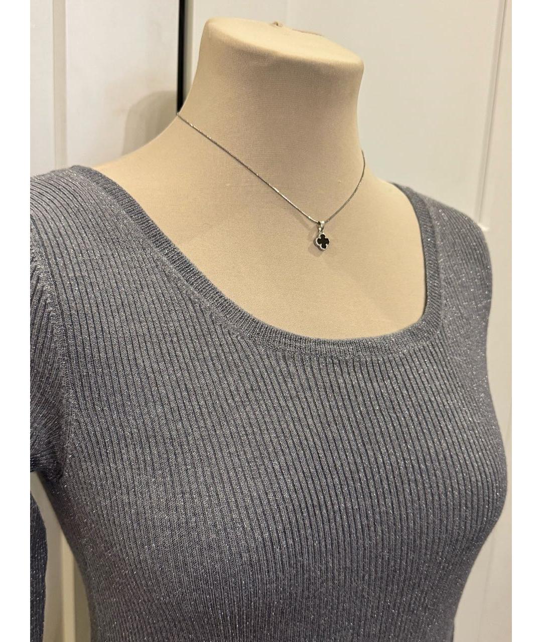 PRADA Серый шерстяной джемпер / свитер, фото 2