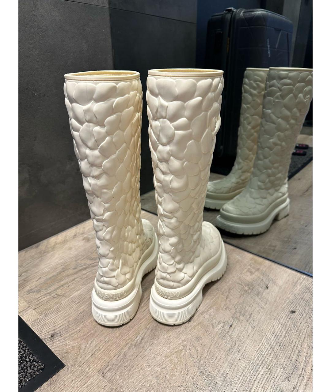 VALENTINO Белые резиновые сапоги, фото 2