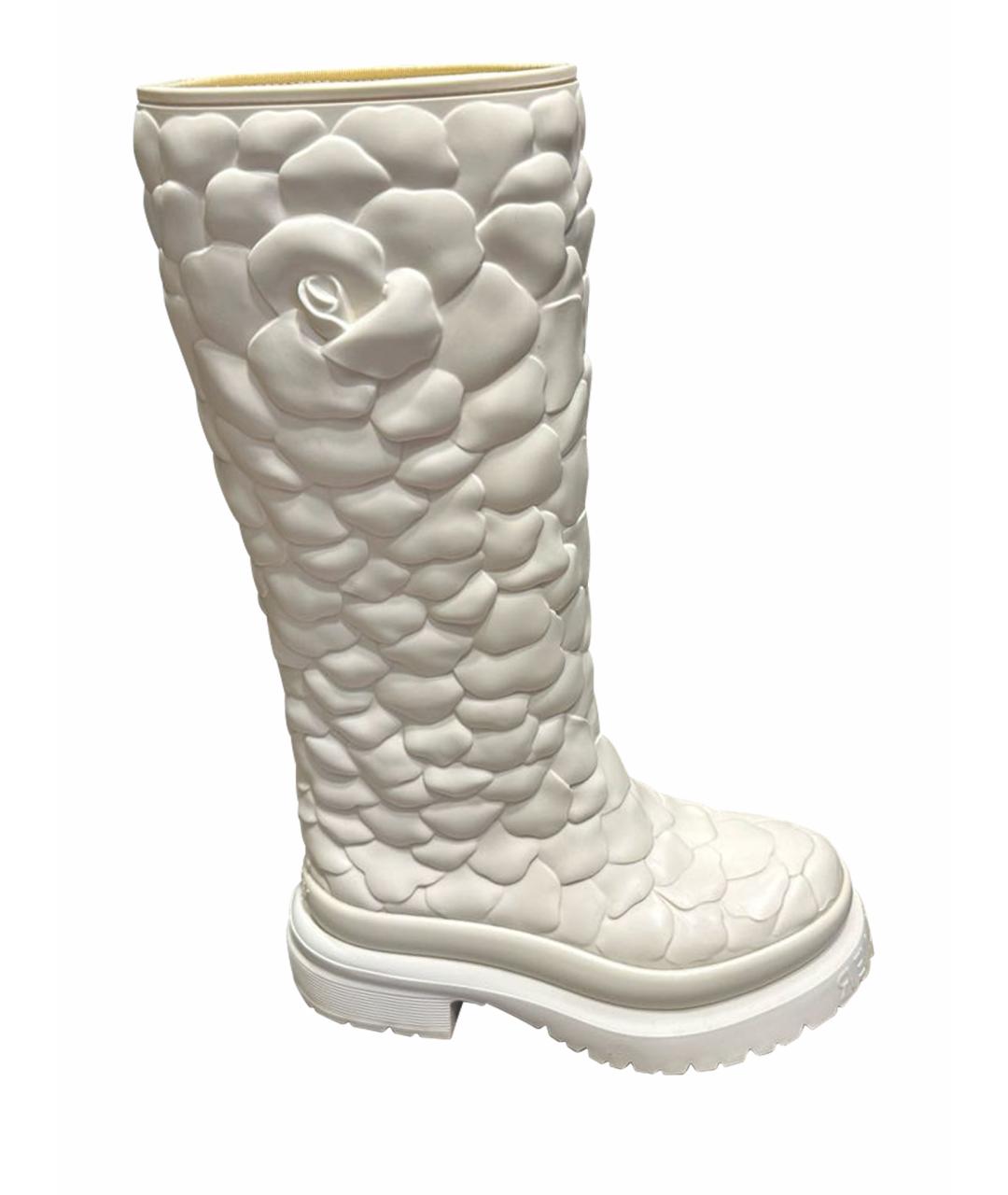 VALENTINO Белые резиновые сапоги, фото 1