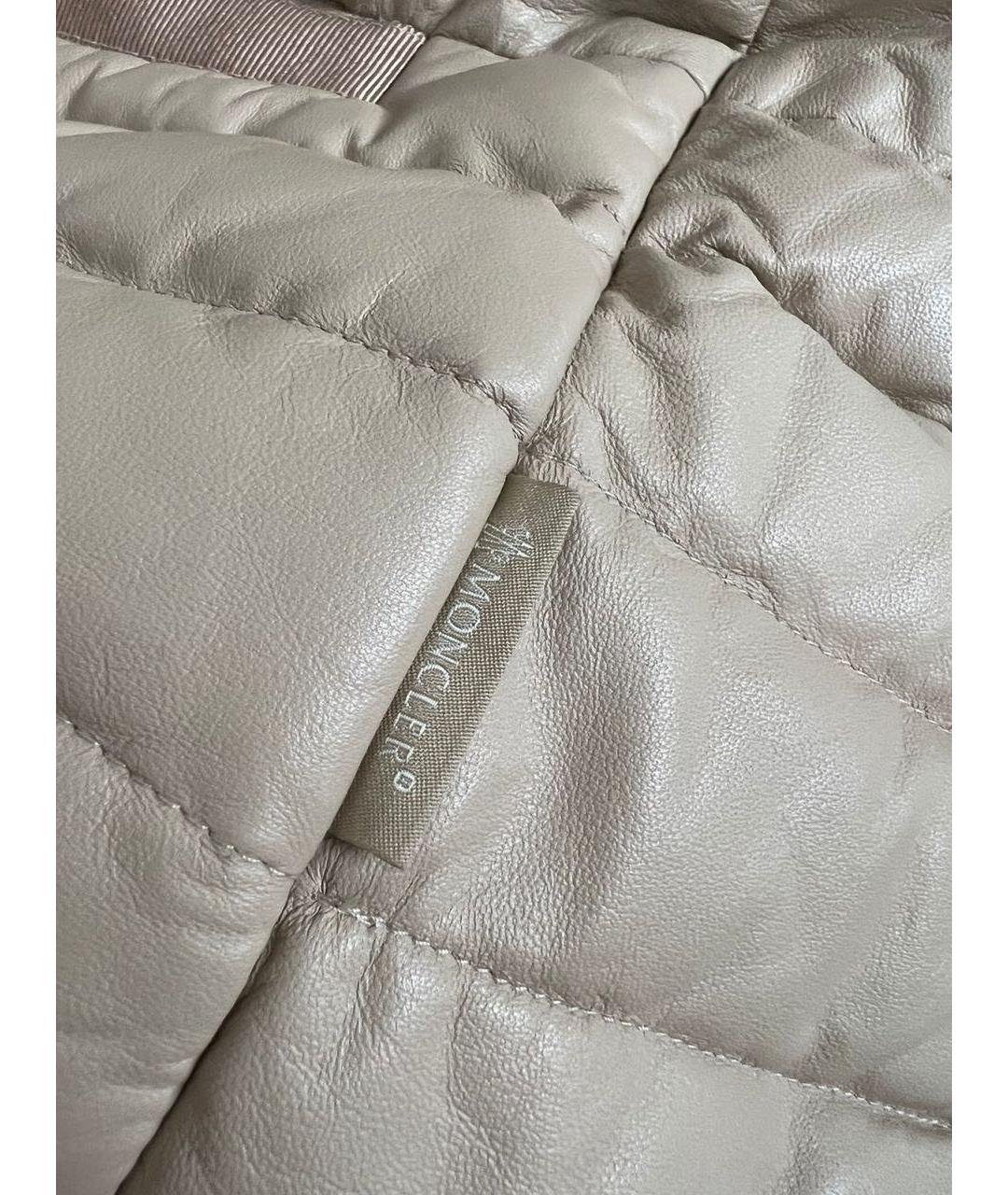 MONCLER Кожаная куртка, фото 5