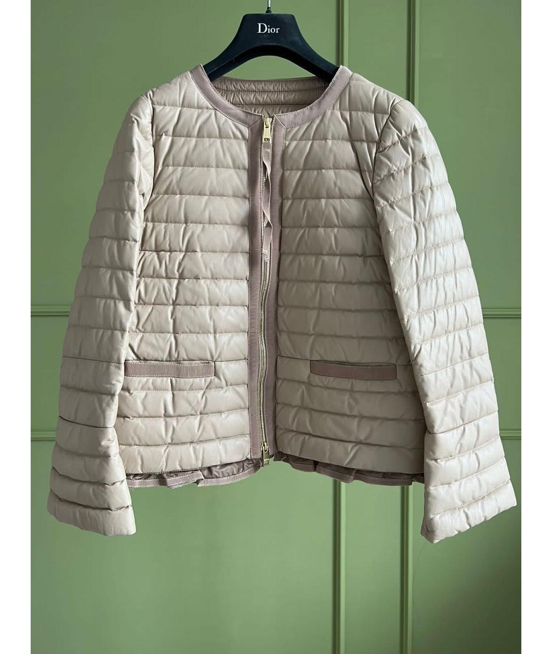 MONCLER Кожаная куртка, фото 9