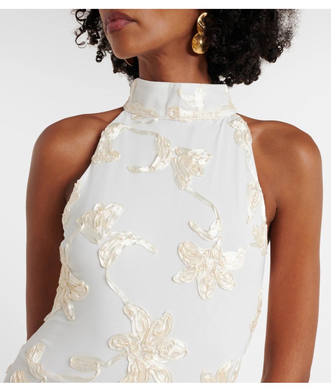 ROTATE Белое полиэстеровое свадебное платье, фото 4