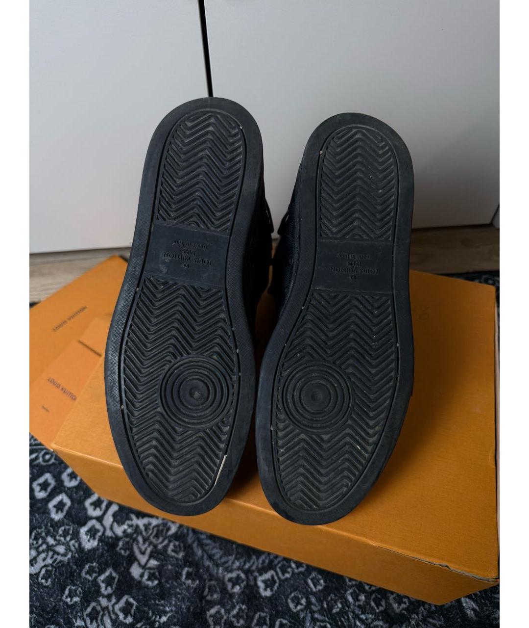 LOUIS VUITTON Черные высокие кроссовки / кеды, фото 6