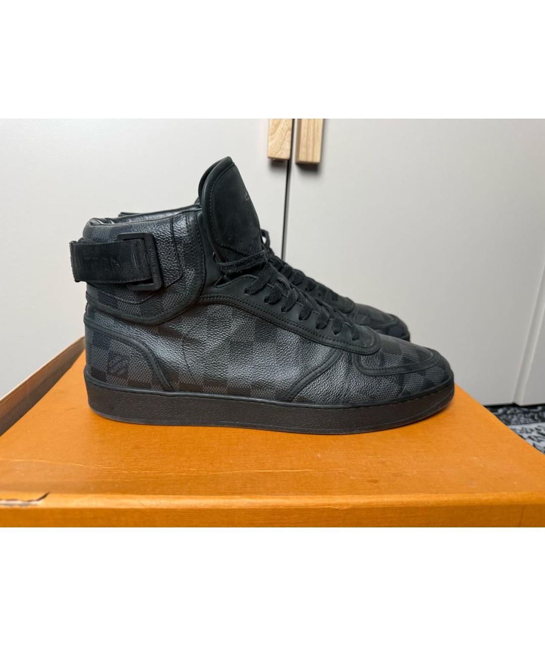 LOUIS VUITTON Черные высокие кроссовки / кеды, фото 8